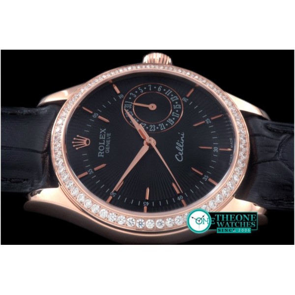 Rolex - 2014 Cellini Date RG/LE Black Asia 2813