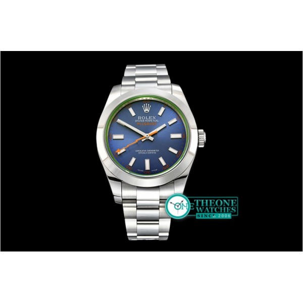Rolex - Milgauss Z Blue 116400GV SS/SS Blue BP Asia 3131