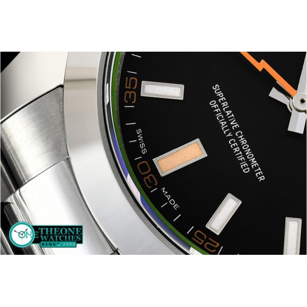 Rolex - Milgauss Black 116400 M SS/SS Black BP Asia 3131