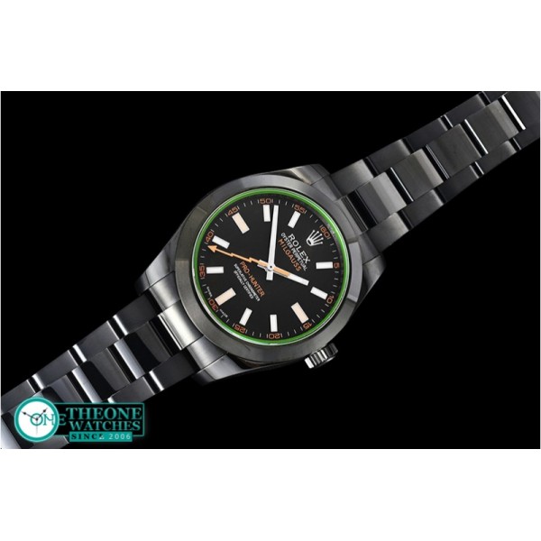 Rolex - Milgauss Pro Hunter 116400GV SS/SS Blk BP Asia 3131