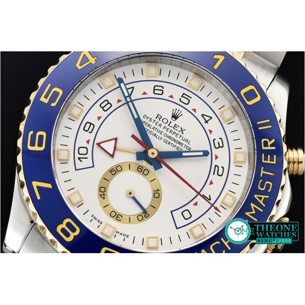 Rolex - YachtMaster II Blue YG/SS White BP Asia 2813 Mod