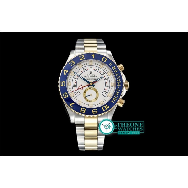Rolex - YachtMaster II Blue YG/SS White BP Asia 2813 Mod