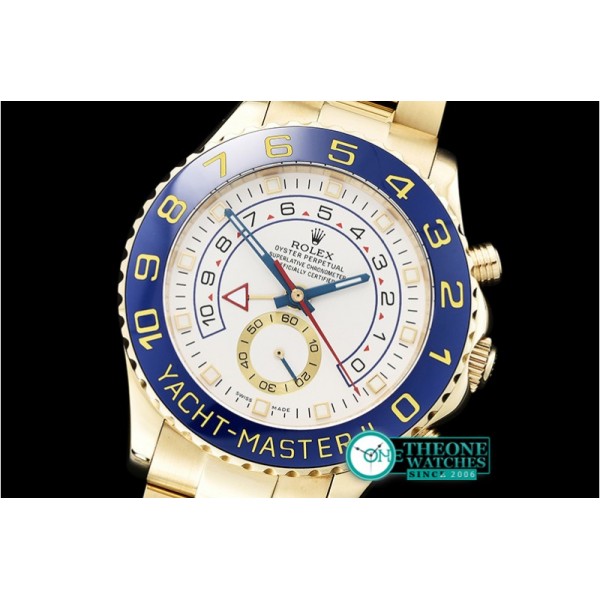 Rolex - YachtMaster II Blue YG/YG White BP Asia 2813 Mod