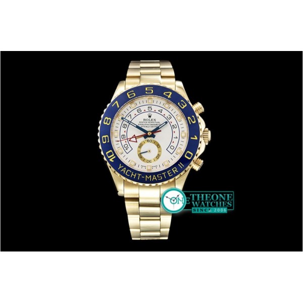 Rolex - YachtMaster II Blue YG/YG White BP Asia 2813 Mod