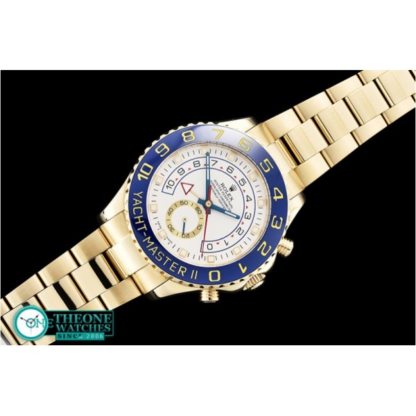 Rolex - YachtMaster II Blue YG/YG White BP Asia 2813 Mod