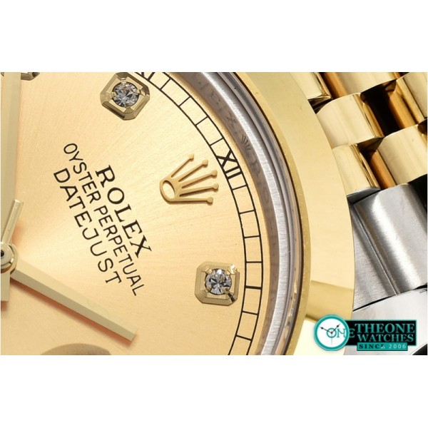 Rolex - DJ2 41mm Jub Smt YG/SS Gold Diam BP Swiss 2836