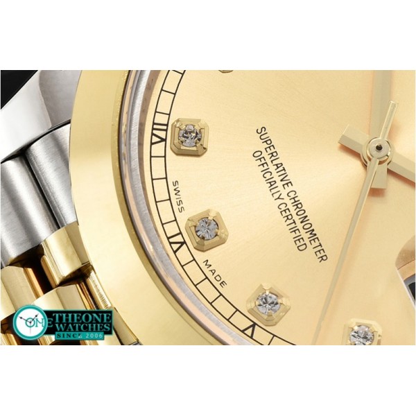 Rolex - DJ2 41mm Jub Smt YG/SS Gold Diam BP Swiss 2836