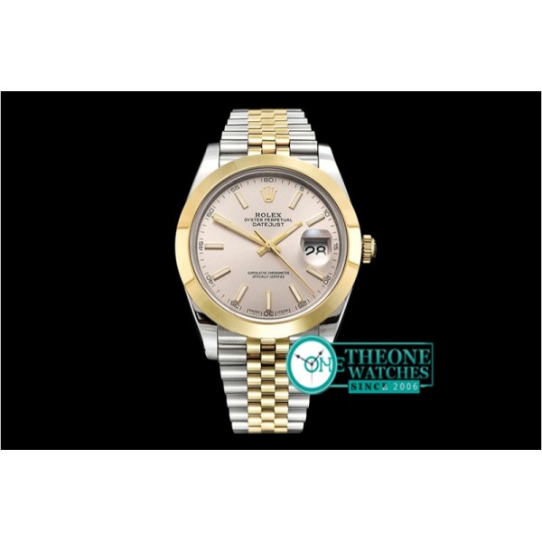 Rolex - DJ2 41mm Jub Smt YG/SS L.Grey Stick BP Swiss 2836
