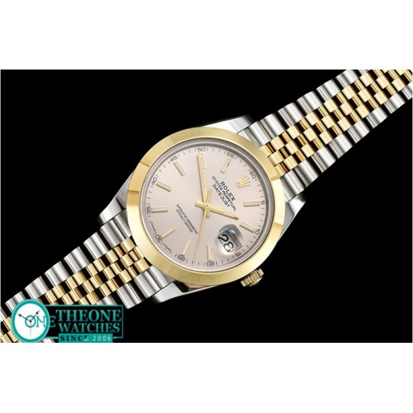 Rolex - DJ2 41mm Jub Smt YG/SS L.Grey Stick BP Swiss 2836