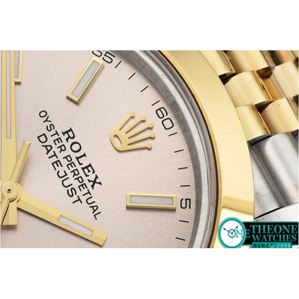 Rolex - DJ2 41mm Jub Smt YG/SS L.Grey Stick BP Swiss 2836