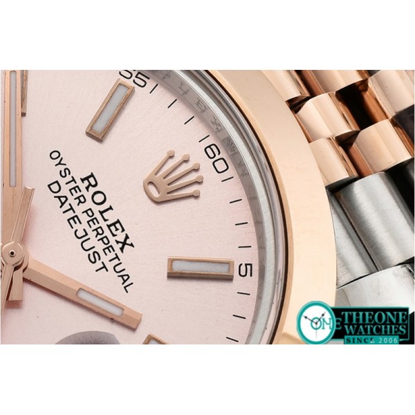 Rolex - DJ2 41mm Jub Smt RG/SS Rose Gold Stick BP Swiss 2836