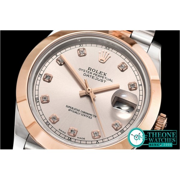 Rolex - DJ2 41mm Jub Smt RG/SS Grey Diam BP Swiss 2836