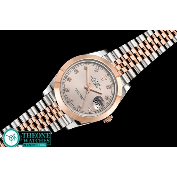 Rolex - DJ2 41mm Jub Smt RG/SS Grey Diam BP Swiss 2836