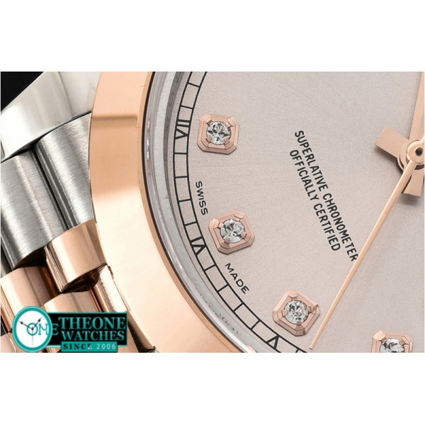 Rolex - DJ2 41mm Jub Smt RG/SS Grey Diam BP Swiss 2836
