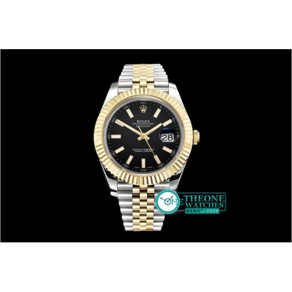 Rolex - DJ2 41mm Jub Flt YG/SS Black Stick BP Swiss 2836