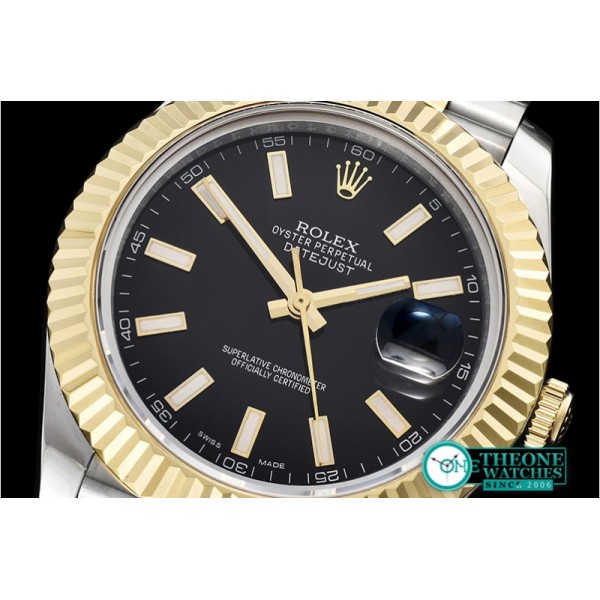 Rolex - DJ2 41mm Jub Flt YG/SS Black Stick BP Swiss 2836