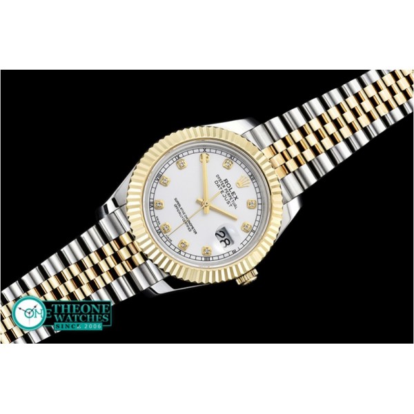 Rolex - DJ2 41mm Jub Flt YG/SS White Diams BP Swiss 2836