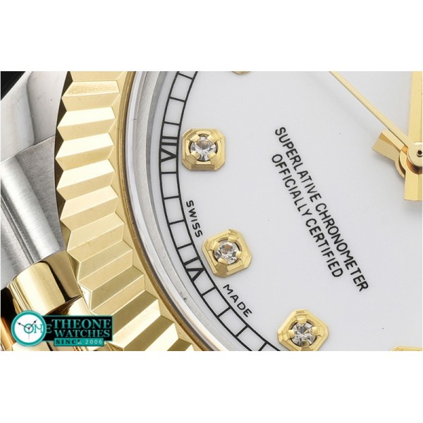 Rolex - DJ2 41mm Jub Flt YG/SS White Diams BP Swiss 2836