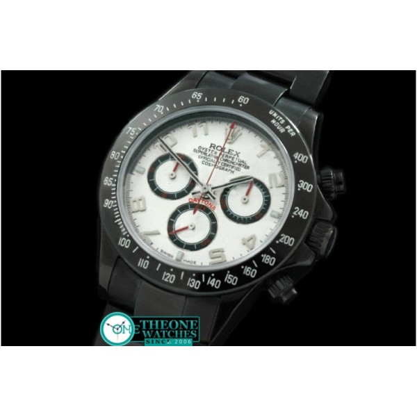 Rolex - PVD/PVD White Numeral Asia 7750 Running Secs @ 6