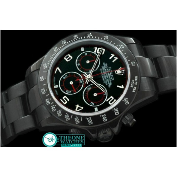 Rolex - PVD/PVD Black Numeral Asia 7750 Running Secs @ 6