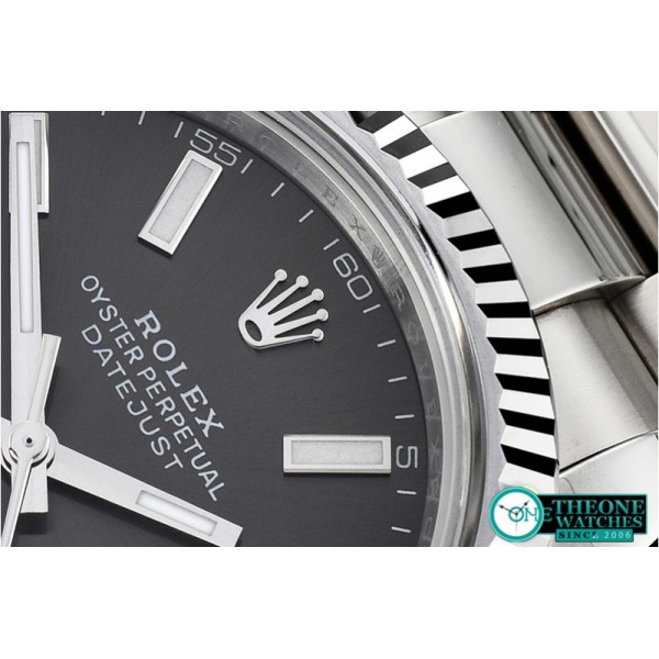 Rolex - DJ2 41mm Oyst Flt SS/SS Grey Stks Noob A3235 Mod