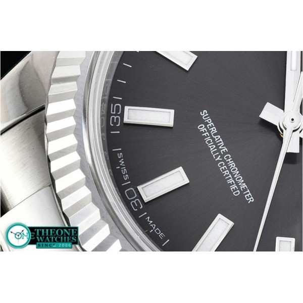 Rolex - DJ2 41mm Oyst Flt SS/SS Grey Stks Noob A3235 Mod