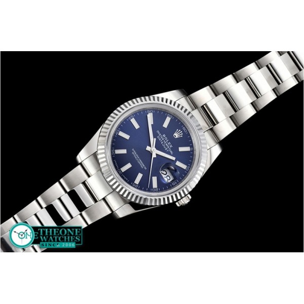 Rolex - DJ2 41mm Oyst Flt SS/SS Blue Stks Noob A3235 Mod