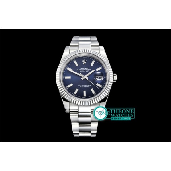 Rolex - DJ2 41mm Oyst Flt SS/SS Blue Stks Noob A3235 Mod