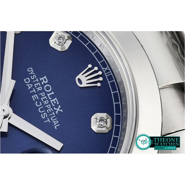 Rolex - DJ2 41mm Oys Smt SS/SS Blue Diams Noob A3235 Mod