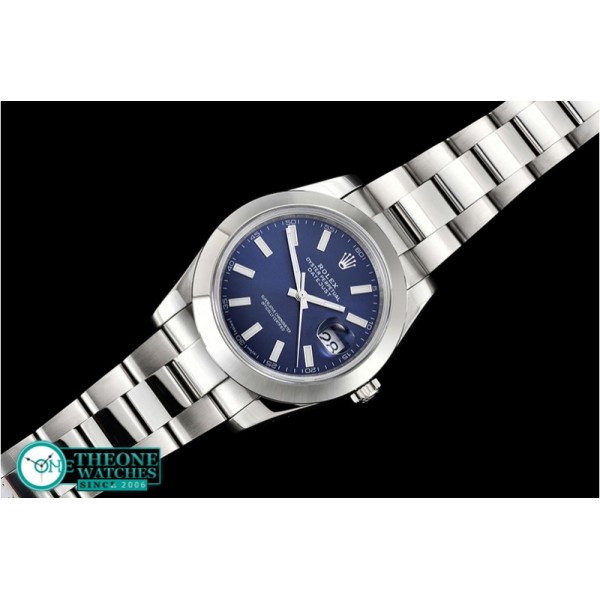 Rolex - DJ2 41mm Oys Smt SS/SS Blue Stks Noob A3235 Mod