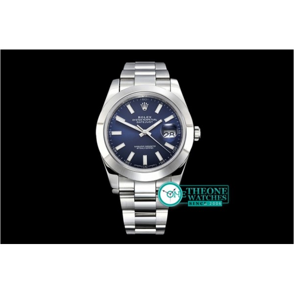 Rolex - DJ2 41mm Oys Smt SS/SS Blue Stks Noob A3235 Mod