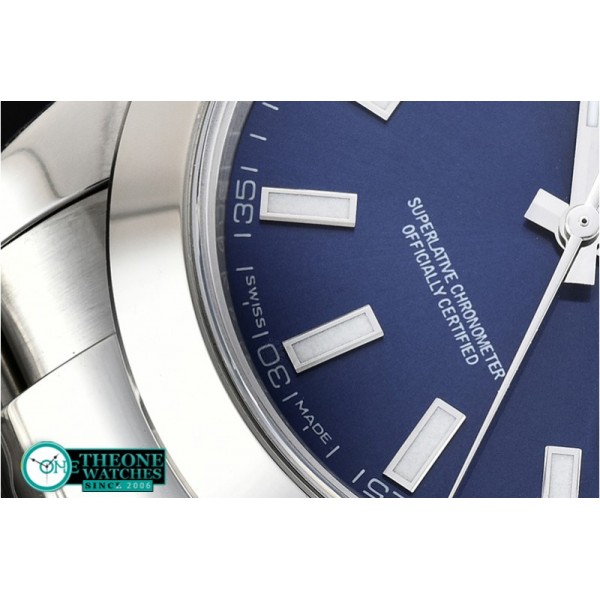 Rolex - DJ2 41mm Oys Smt SS/SS Blue Stks Noob A3235 Mod