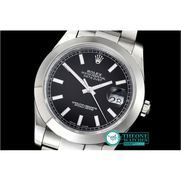 Rolex - DJ2 41mm Oys Smt SS/SS Black Stks Noob A3235 Mod