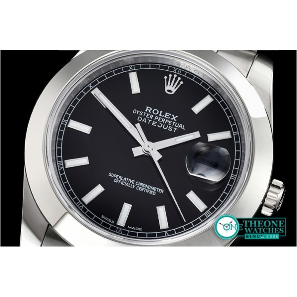 Rolex - DJ2 41mm Oys Smt SS/SS Black Stks Noob A3235 Mod