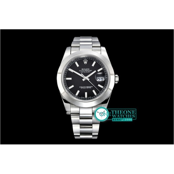 Rolex - DJ2 41mm Oys Smt SS/SS Black Stks Noob A3235 Mod