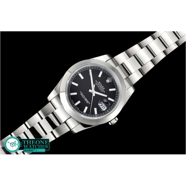 Rolex - DJ2 41mm Oys Smt SS/SS Black Stks Noob A3235 Mod