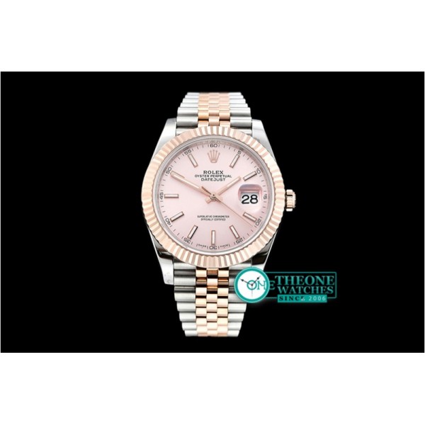 Rolex - DJ2 41mm Jub Flt Wrap RG/SS Rose Stick BP Swiss 2836