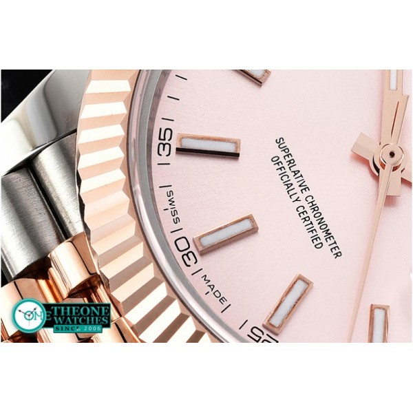 Rolex - DJ2 41mm Jub Flt Wrap RG/SS Rose Stick BP Swiss 2836