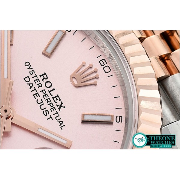 Rolex - DJ2 41mm Jub Flt Wrap RG/SS Rose Stick BP Swiss 2836