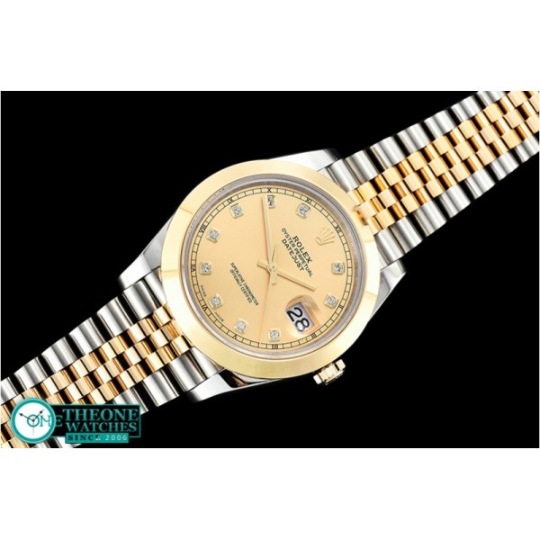 Rolex - DJ2 41mm Jub Smt Wrap YG/SS Gold Diam BP Swiss 2836