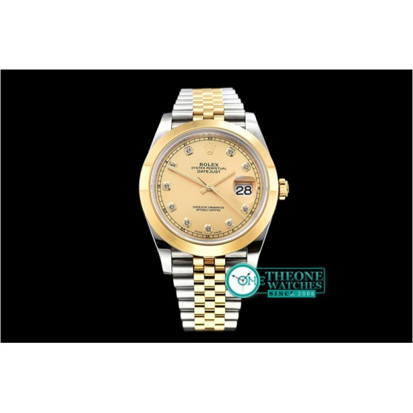 Rolex - DJ2 41mm Jub Smt Wrap YG/SS Gold Diam BP Swiss 2836