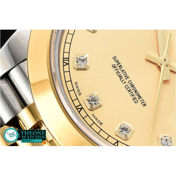 Rolex - DJ2 41mm Jub Smt Wrap YG/SS Gold Diam BP Swiss 2836