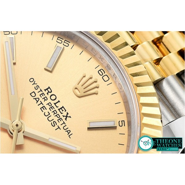 Rolex - DJ2 41mm Jub Flt Wrap YG/SS Gold Stick BP Swiss 2836