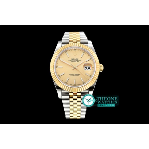 Rolex - DJ2 41mm Jub Flt Wrap YG/SS Gold Stick BP Swiss 2836