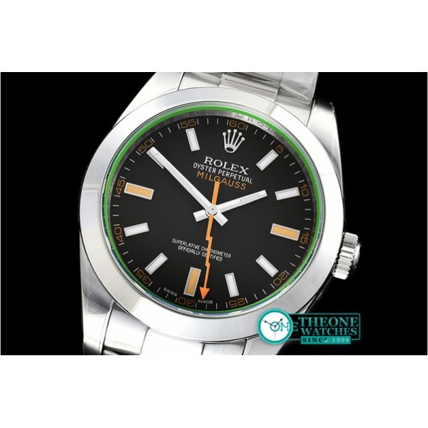 Rolex - Milgauss Black 116400M SS/SS Black ARF Asia 2824