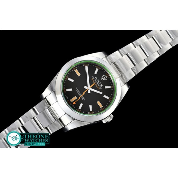 Rolex - Milgauss Black 116400M SS/SS Black ARF Asia 2824