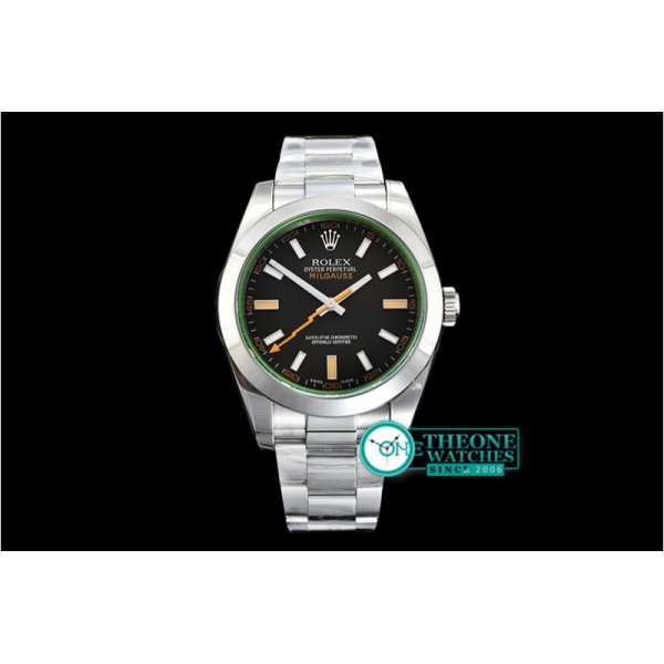 Rolex - Milgauss Black 116400M SS/SS Black ARF Asia 2824