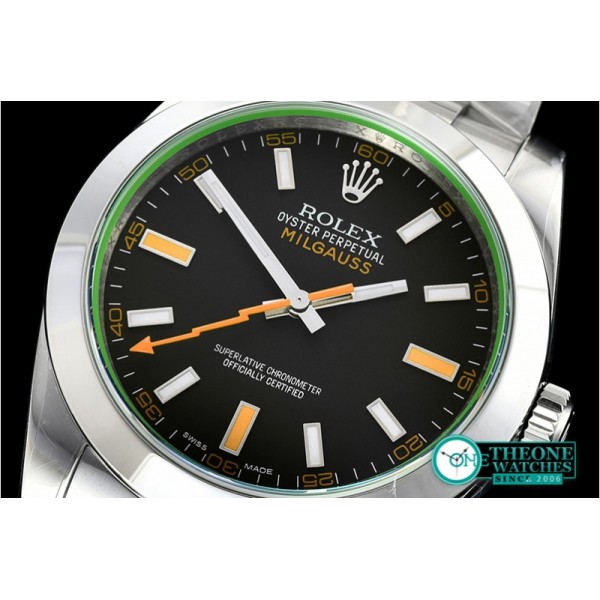 Rolex - Milgauss Black 116400M SS/SS Black ARF Asia 3131