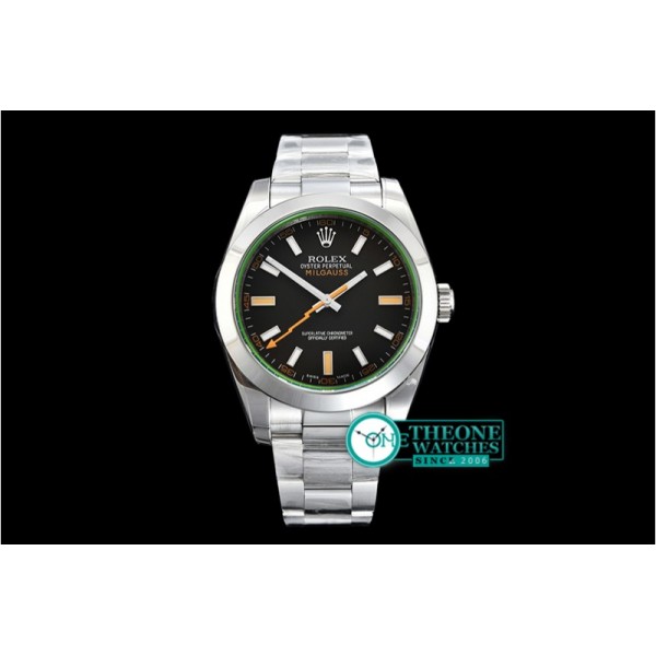 Rolex - Milgauss Black 116400M SS/SS Black ARF Asia 3131