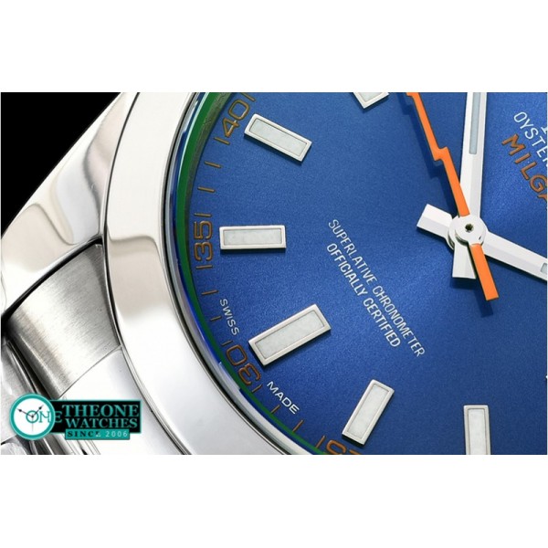 Rolex - Milgauss Z Blue 116400GV SS/SS Blue ARF Asia 3131